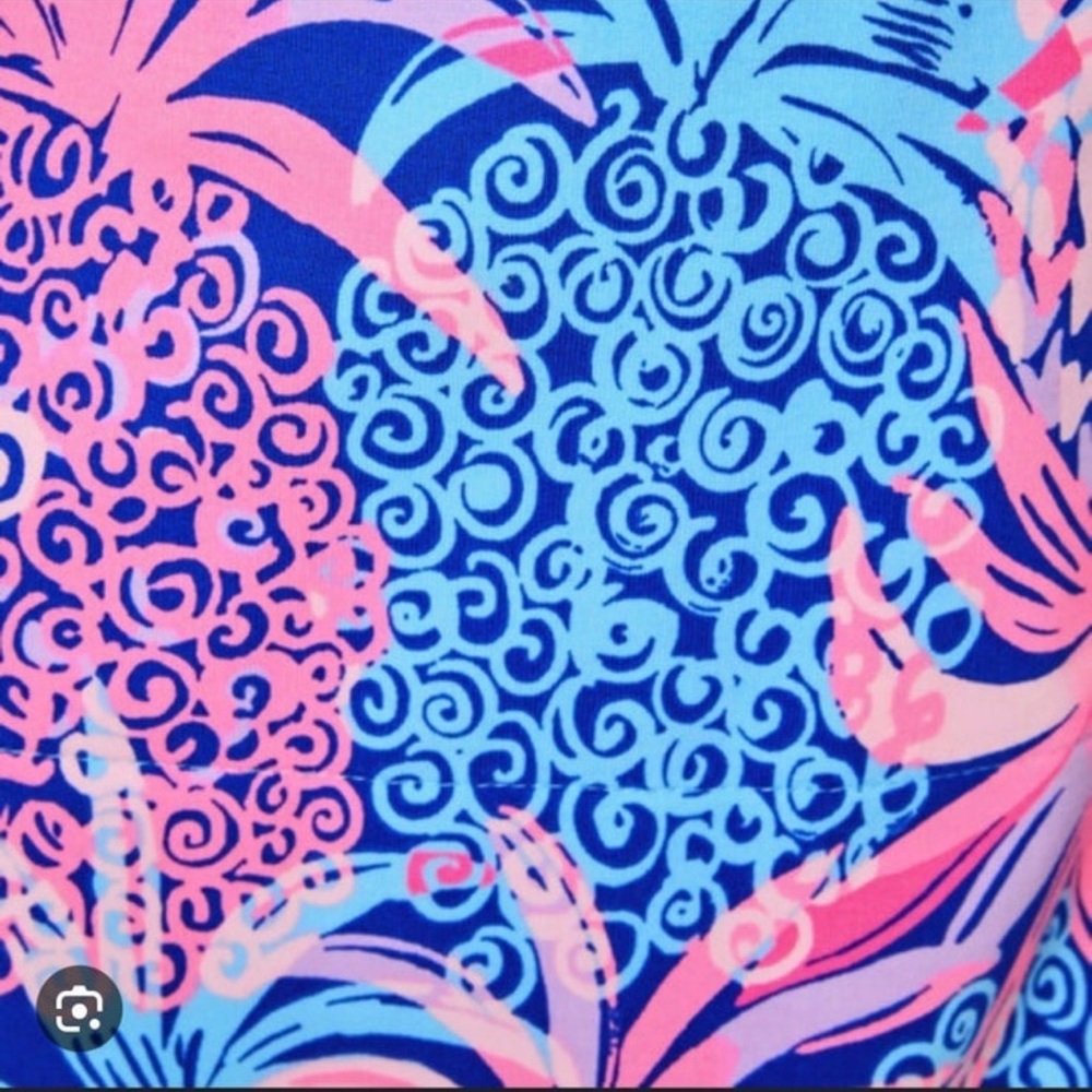 Lilly Pulitzer Little Skipper Borealis Blue Tropic Down Low Dress - Picture 8 of 8
